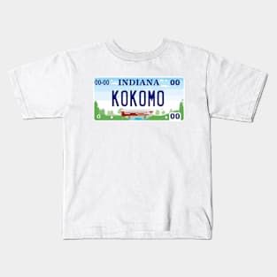 Kokomo Indiana License Plate Kids T-Shirt